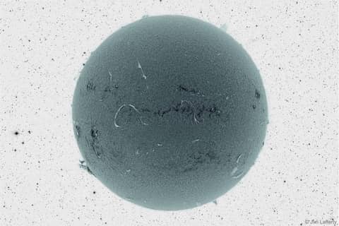 Black Sun and Inverted Starfield