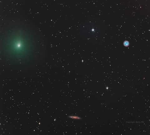 The Comet, the Owl, and the Galaxy