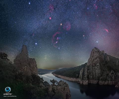 A Dark Winter Sky over Monfrage National Park in Spain