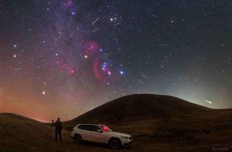 Orionid Meteors from Orion