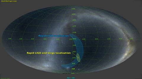 LIGO-Virgo GW170814 Skymap
