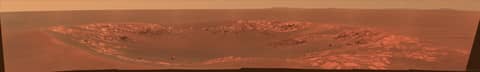 Intrepid Crater on Mars from Opportunity