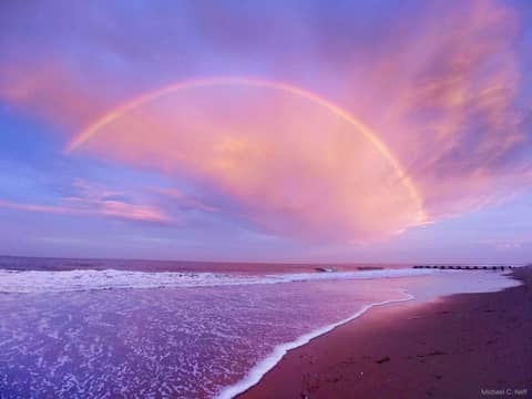 Red Cloudbow over Delaware