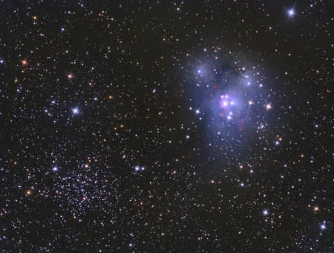 NGC 7129 and NGC 7142