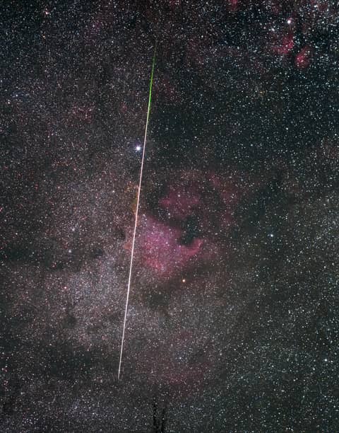 Lyrid Meteor Streak