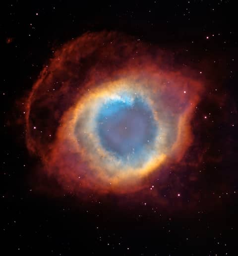 The Helix Nebula from Blanco and Hubble