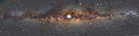 Solstice Sun and Milky Way
