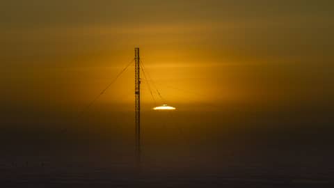 Sunrise at the South Pole