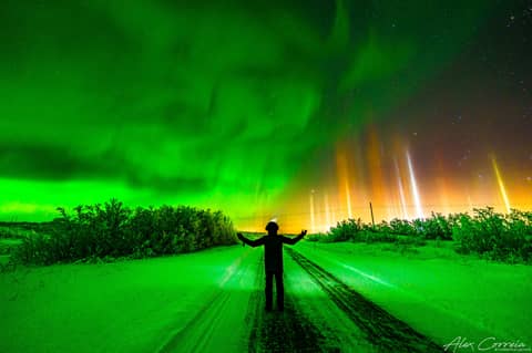 Aurora and Light Pillars over Norway
