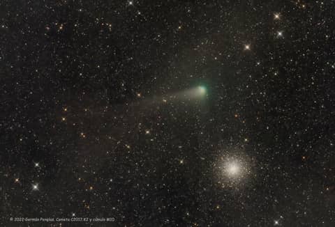Messier 10 and Comet
