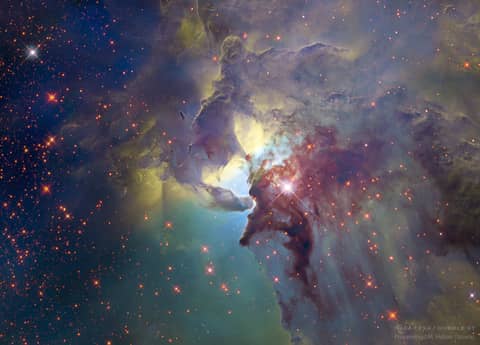 The Lively Center of the Lagoon Nebula