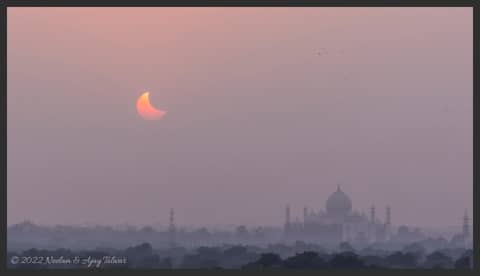 Sunset, Moonset, Taj Mahal