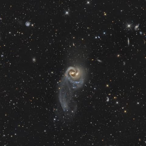 Arp 93: A Cosmic Embrace