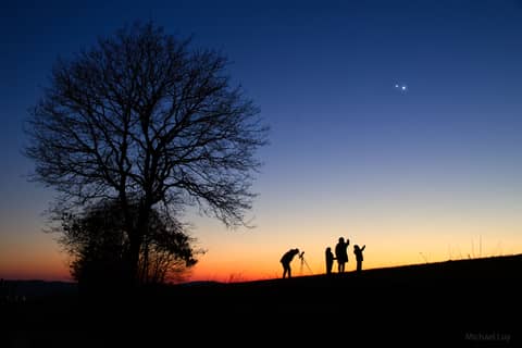 Jupiter and Venus Converge over Germany