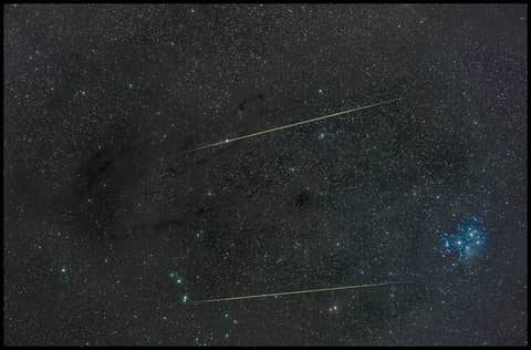 Orionids in Taurus