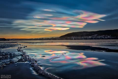 Iridescent Clouds over Sweden
