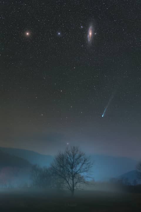 Comet Pons-Brooks in Northern Spring