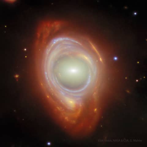 Galaxy Lenses Galaxy from Webb
