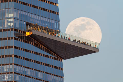 Moon Near the Edge