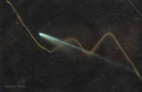 Two Tails of Comet Lemmon