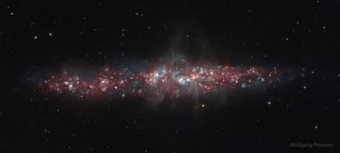 NGC 55: A Galaxy of Nebulas