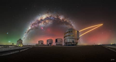 Sky Glows over Paranal Observatory
