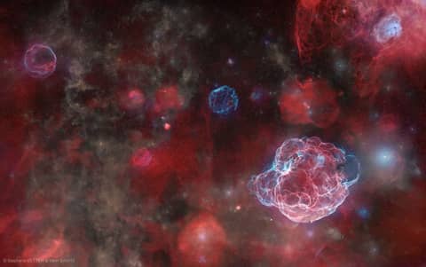 The Ghosts of Five Supernovas