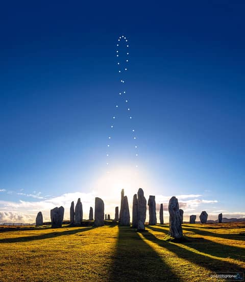 Analemma over the Callanish Stones