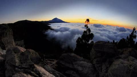 Time Lapse Clouds and Sky Over the Canary Islands