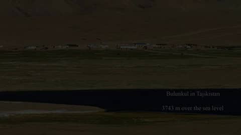 A Total Lunar Eclipse Over Tajikistan