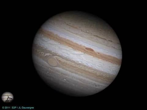 Jupiter Rotation Movie from Pic du Midi