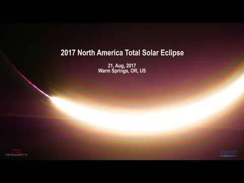 A Total Solar Eclipse Close-Up in Real Time