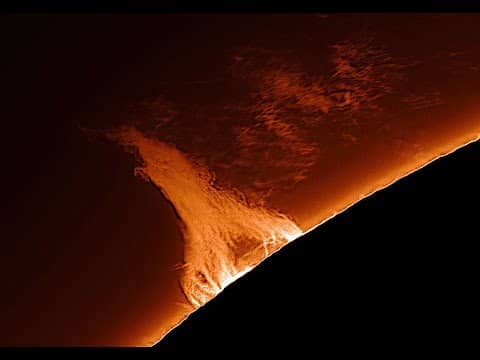 Eiffel Tower Prominence on the Sun