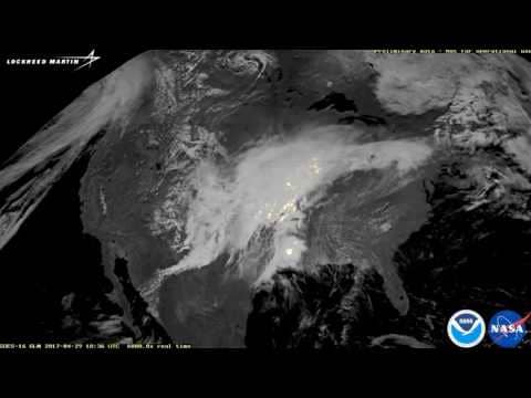 Lightning Storm Moves Across the USA