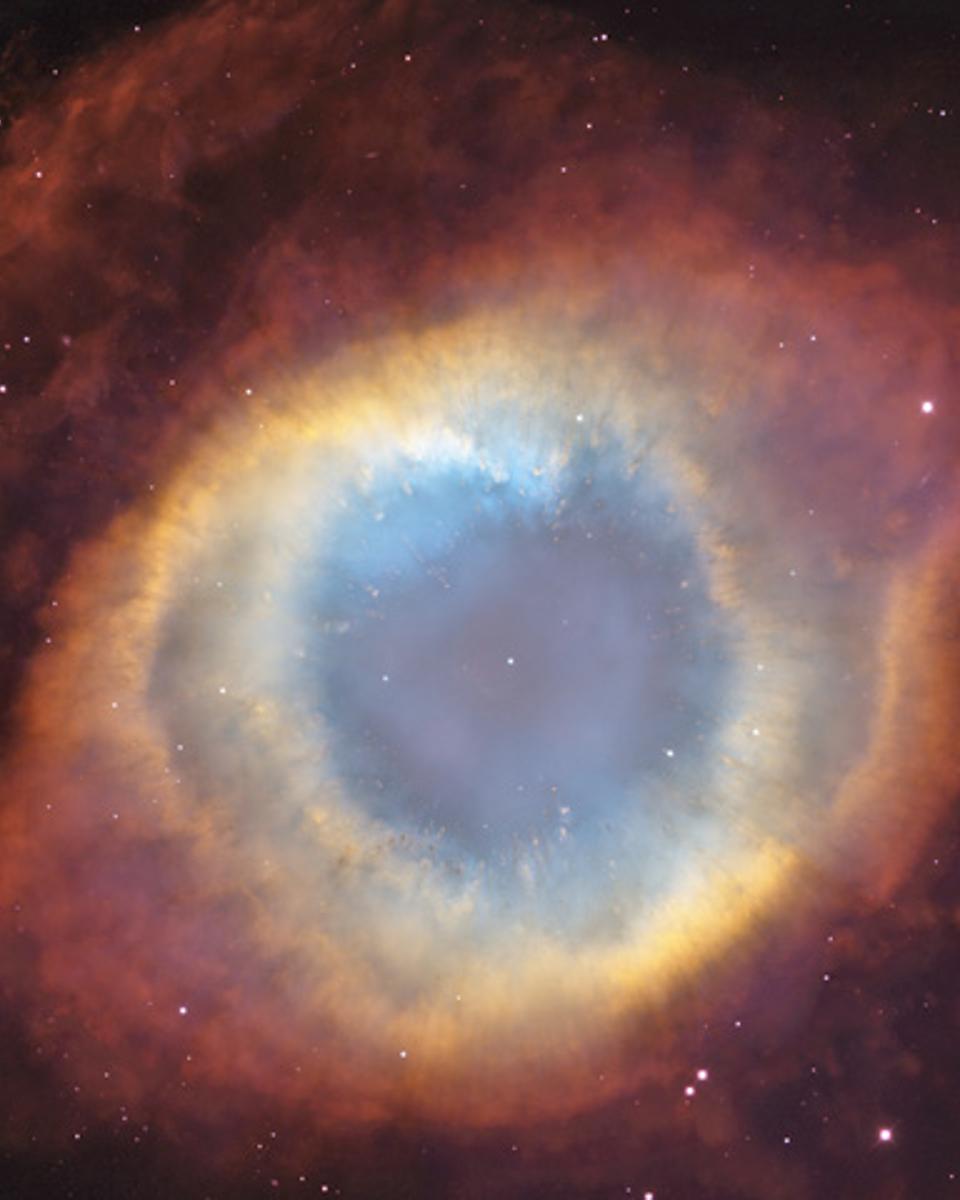 The Helix Nebula from Blanco and Hubble