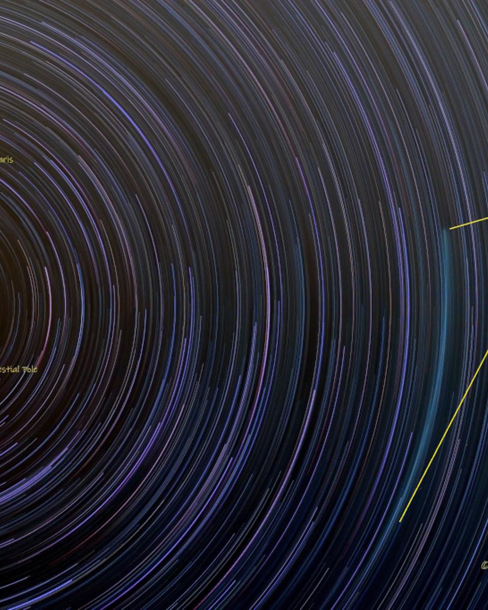 Polaris and the Trail of Comet ZTF