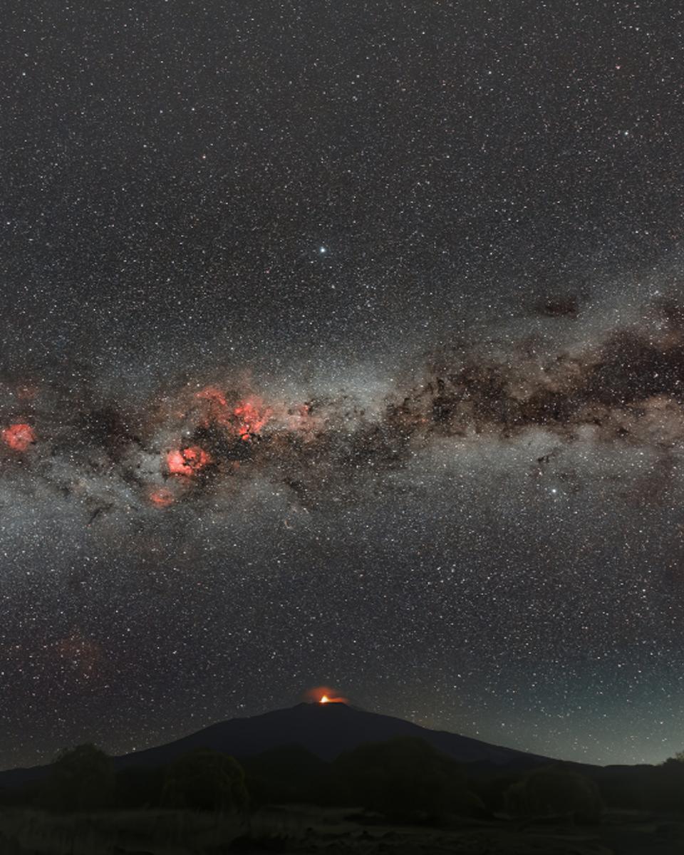 Mount Etna Milky Way