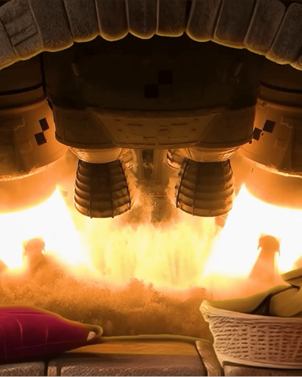 Rocket Engine Fireplace