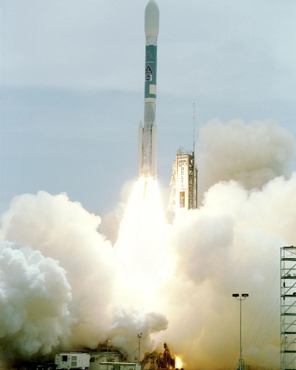 A Delta Rocket Launches