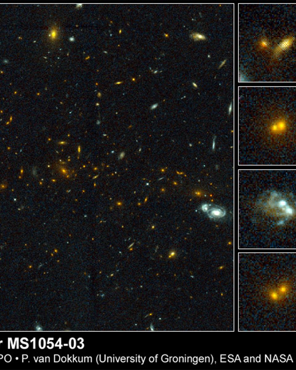 Cosmic Collisions in a Galaxy Cluster