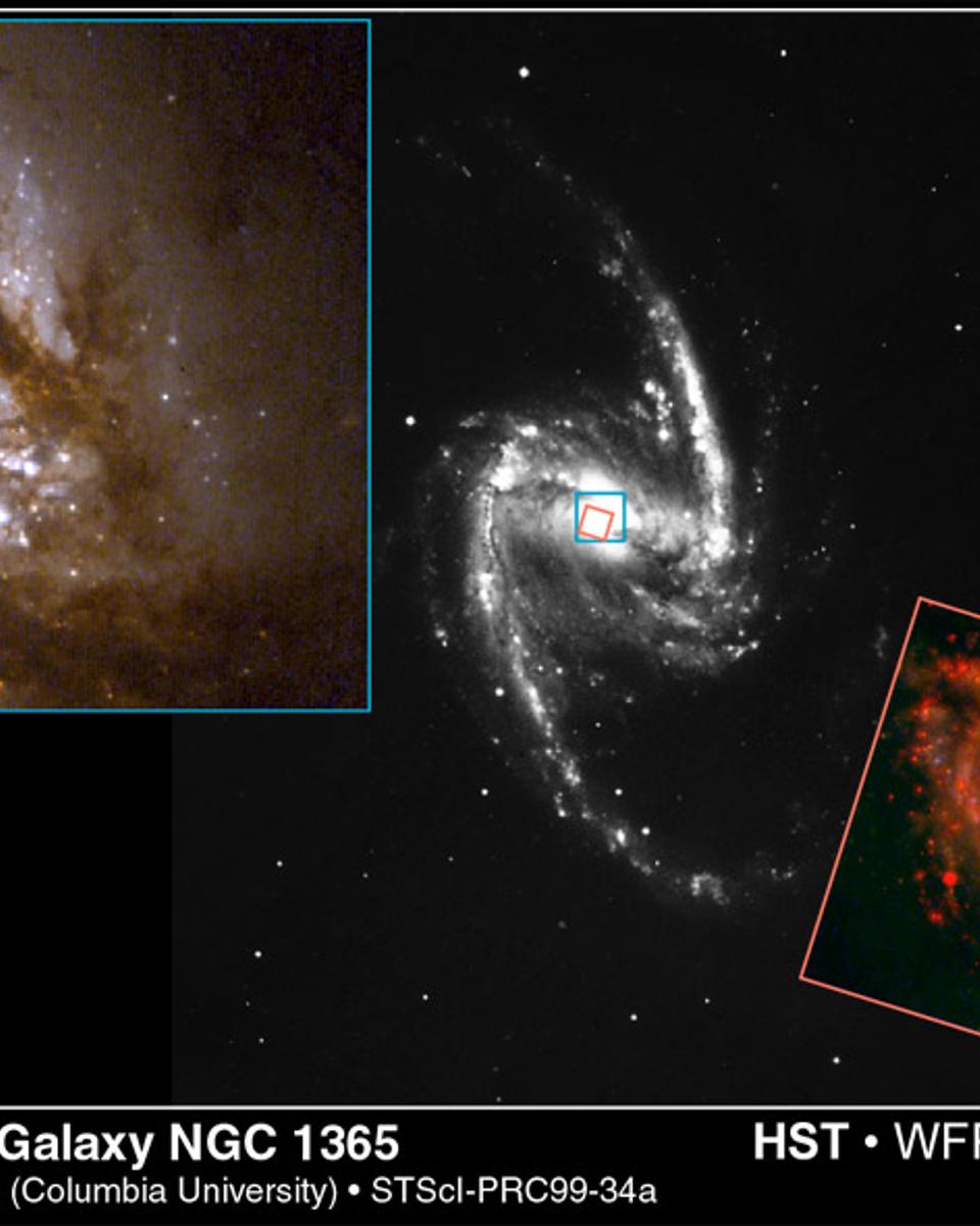 NGC 1365: Barred Spiral Galaxy
