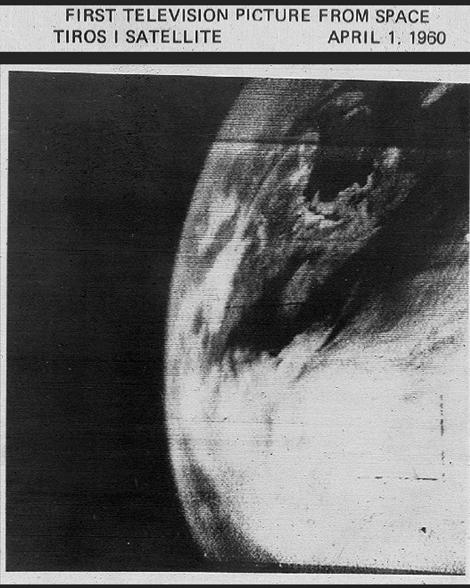Planet Earth from TIROS 1: First TV Image