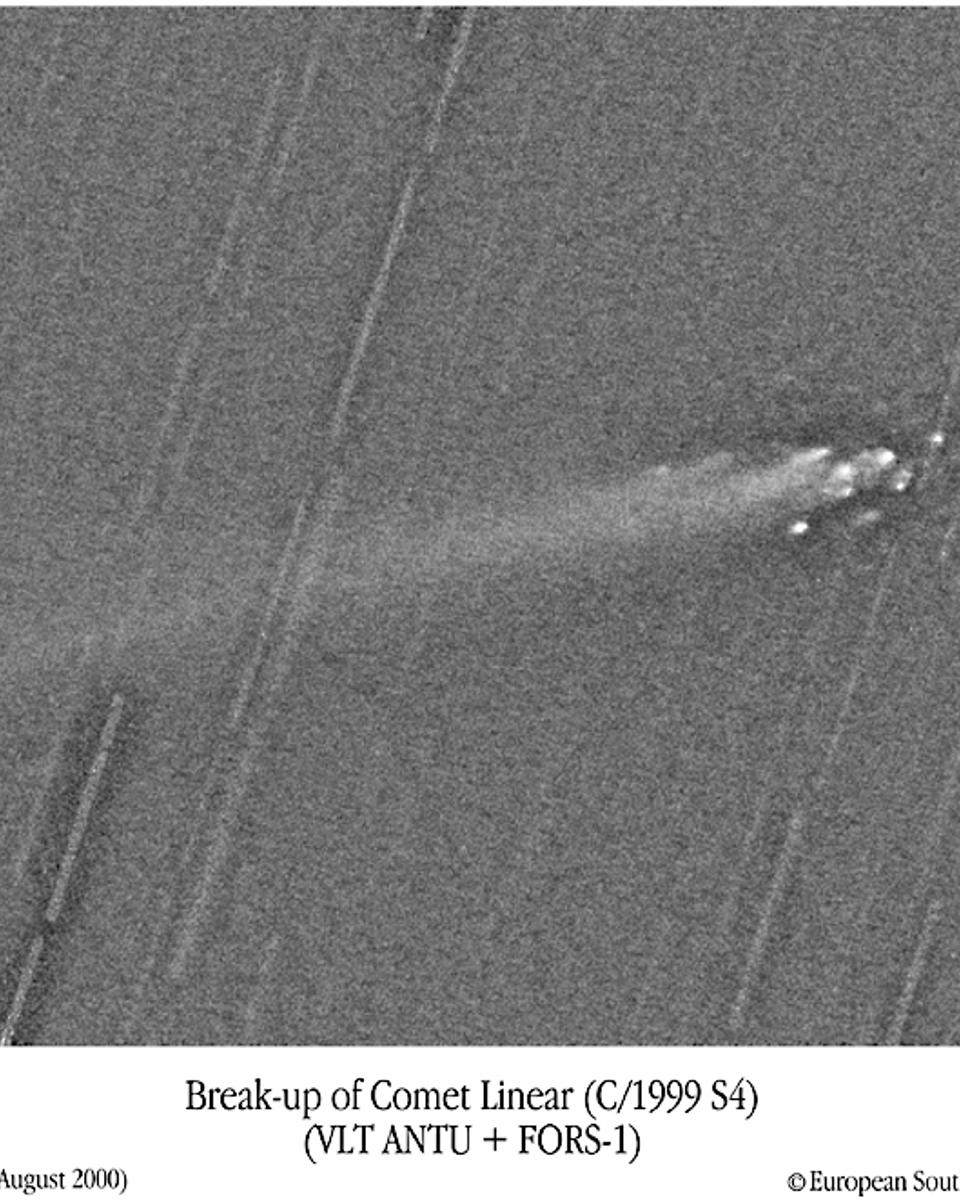 Fragments of Comet LINEAR