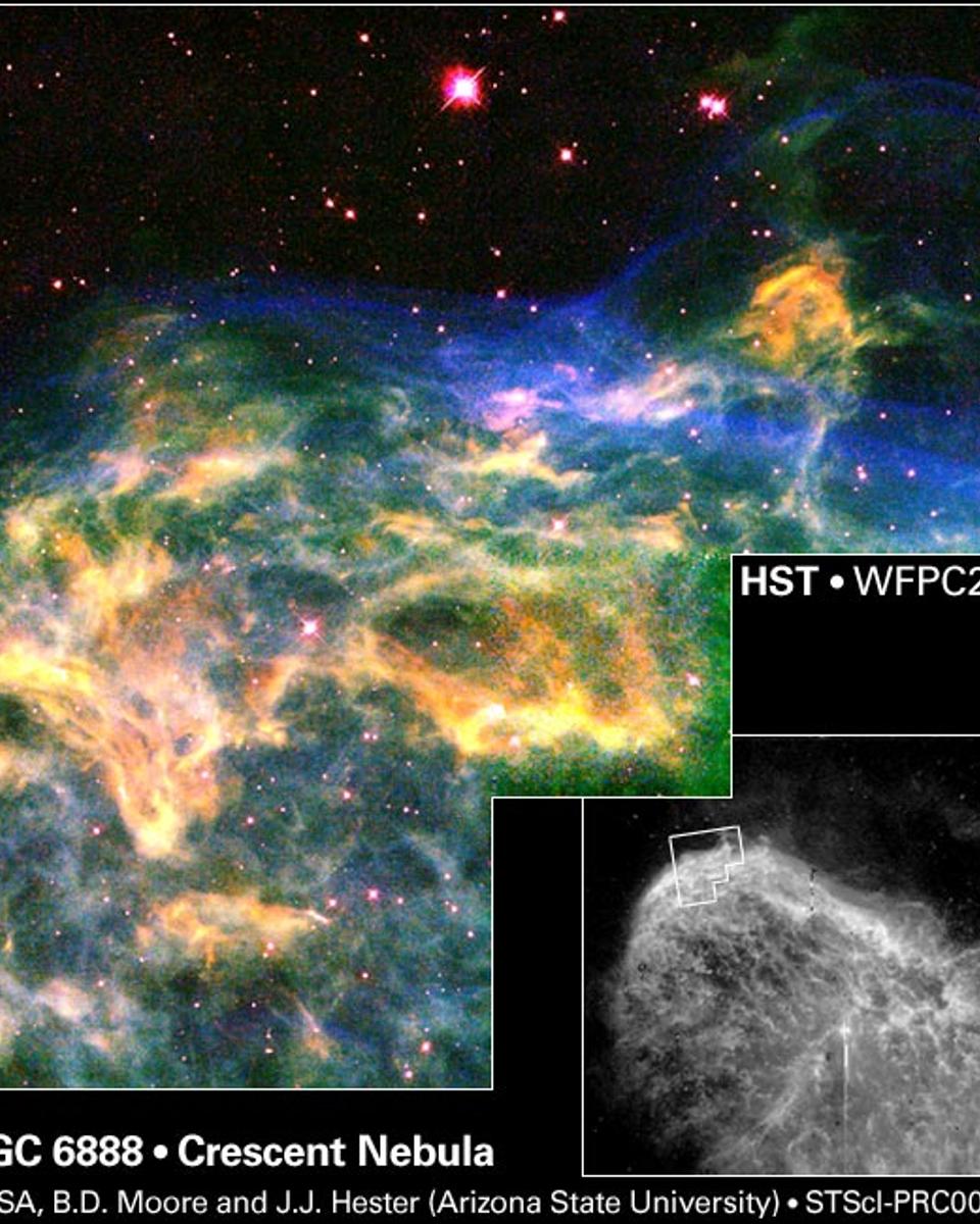At the Edge of the Crescent Nebula