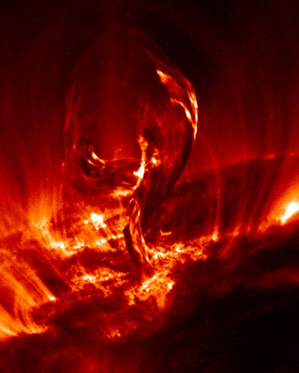 A Solar Filament Lifts Off
