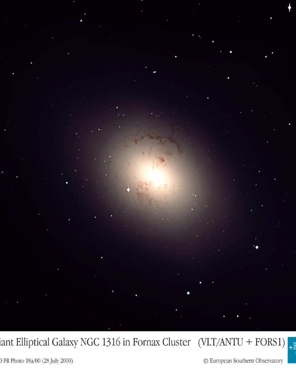 Unusual Giant Galaxy NGC 1316