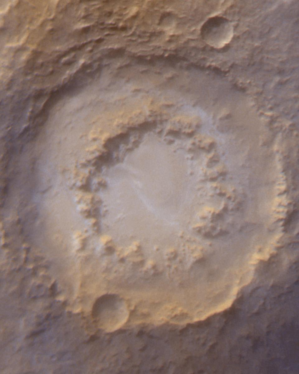 A Frosty Crater On Mars