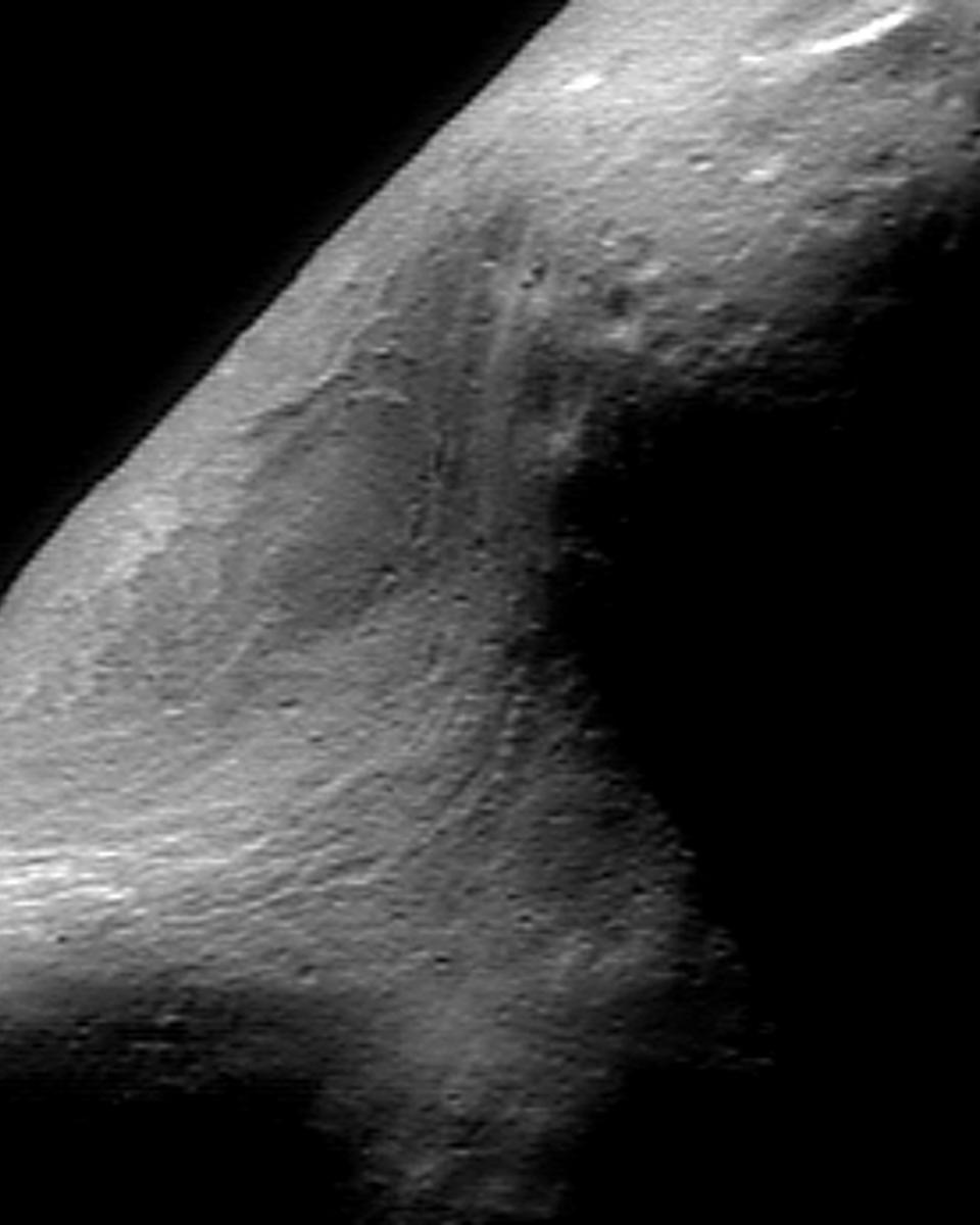A Giant Gouge on Asteroid Eros