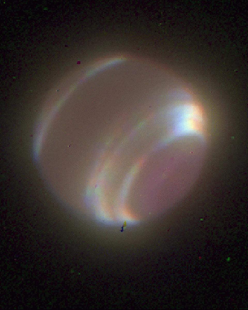 Neptune through Adaptive Optics