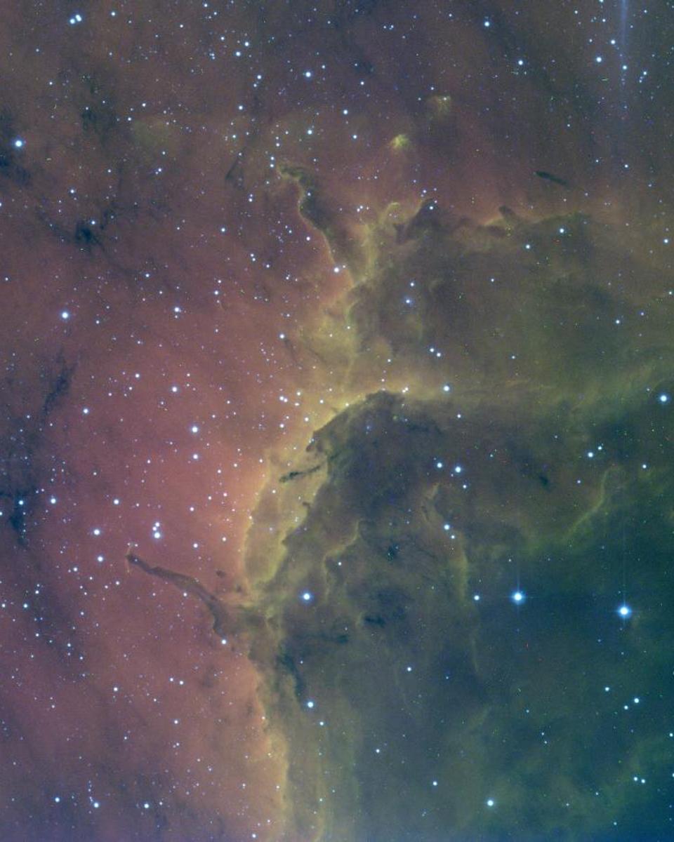 Pelican Nebula Ionization Front